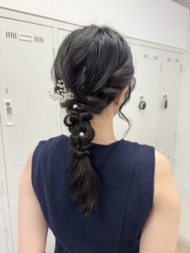 アッシュ 下北沢店(Ash) ロープ編み込みヘアアレンジ