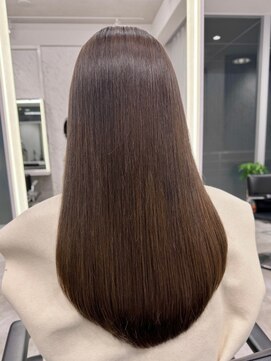 ビームズ トータルビューティー 西中島店(Bee ms Total Beauty) サラツヤロングベージュカラーブリーチしない透明感カラー