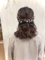 ヘアーサロン オリガミ(Origami)&nbsp;ミディアムハーフアップアレンジ