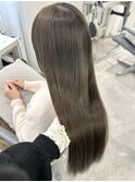 オリーブグレージュ 赤み消しカラー