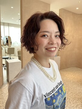 オン キャナルシティ博多前店(on) 【晴音】くせ毛ミニボブ/透明感大人ボブ/30代/博多