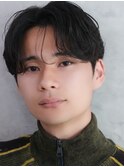 S字 シースルー センターパート カルマパーマ