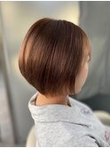 似合わせショート/ショートボブ/マロンベージュ/江坂