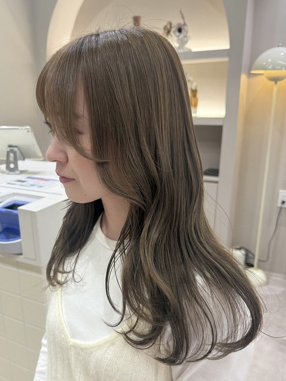 艶感ピンクベージュ/表参道/女性美容師提案ロング