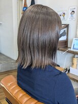 カンシャル(Kanshall) カット、オリーブカラー(ワンブリーチ有)