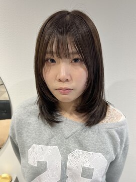 ラミエバイメルト 下北沢(lamie by melt) 30代40代 レイヤーカット アッシュグレージュ 透明感カラー