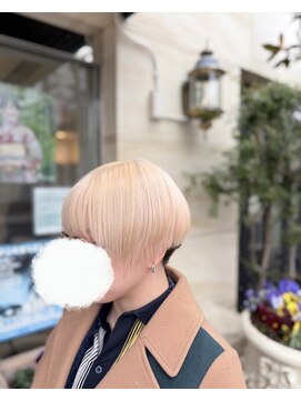 ピュア ポイント 和光店(PURE POINT) ホワイトブリーチ／ツーブロック