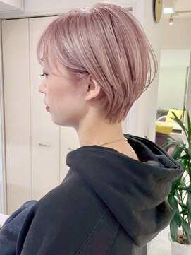 エイチエムヘアーホーム 池袋2号店(H M hair home) ショート×ピンクカラー