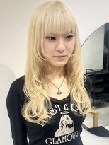 ラミエバイメルト 下北沢(lamie by melt) 花田/レイヤーカットハッシュカットブリーチブロンド下北沢韓国