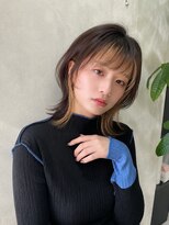 ロンドロゼ 池袋(Lond rose) ♪グレージュブラウン/ミディアムレイヤー/韓国巻き/顔周りカッ