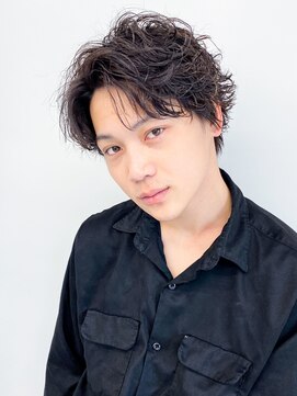 トニーアンドガイ メン 与野駅前店(TONI&GUY MEN) ダークアッシュフリックパーマシャギーマッシュ20代30代p1与野