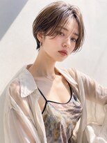 ヘアーメイクパウダー 天王寺寺田町店(Hair make powder) 大人可愛い20代30代40代小顔ウルフレイヤーボブグレージュ