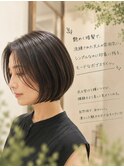 【40代髪質改善】つやめく暗髪モードBOB♪