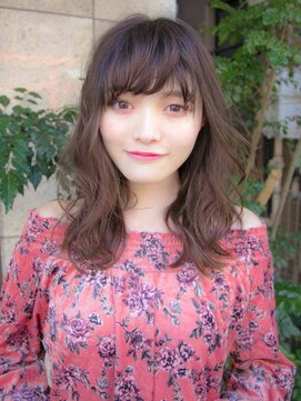 ルティア(Lutia) シースルーバング 伸ばしかけヘア ダブルカラー ☆