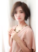 ひし形に作る小顔効果の出るパーマ