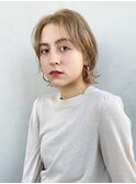 ナチュラルウルフ_ココアブラウンフリンジウェーブ_37000