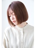 大人前下がりショートボブ