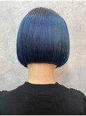 オーシャンブルー×パツっとボブ