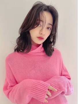 ケーツー エム 京都ラクエ(k-two emu) 韓国風_外ハネレイヤー_ラベンダーグレージュ__四条烏丸御池