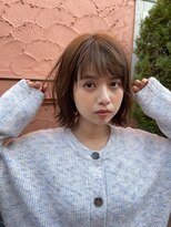 リベルタ(liberta)&nbsp;くびれ外ハネ◎大人ボブ×ラテカラー★［liberta/植松