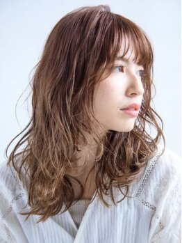 チェスター ヘアデザイン(Chester)の写真/【エアウェーブ＋カット￥12,200】創りすぎないゆるふわパーマスタイルが人気☆周りから注目されるヘアに♪