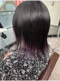 ◎お客様スタイル◎インナーカラー◎パープル