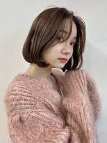 イヴォーク トーキョー(EVOKE TOKYO) 韓国ワンカールボブヘアタンバルモリ2wayバングベージュカラー