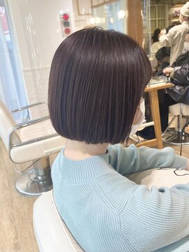 ネオリーブ チロル 横浜西口店(Neolive CiroL.) ぷつっとボブ ミニボブ ピンクブラウン 横浜