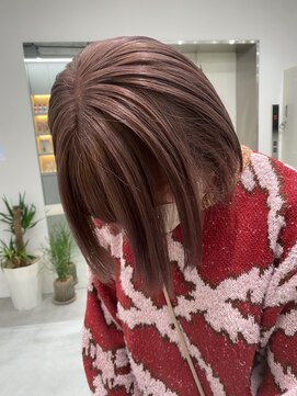 ヘアサロン ドット トウキョウ カラー 町田店(hair salon dot. tokyo color) [杉本真奈美] ピンクベージュ [町田駅]大人ガーリー/プリカール