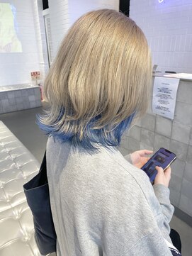 ゲーム 原宿店(GAME) 韓国風レイヤーカットウルフカット前髪カットグレージュカラー