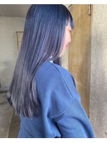 ガーデンヨコハマ(GARDEN YOKOHAMA)&nbsp;ラベンダーブルージュ切りっぱなしロングブリーチイメチェン前髪