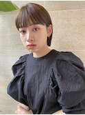 ボブ/ミニボブ/切りっぱなし/前髪/顔周りカット/銀座一丁目
