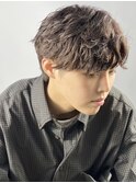 センターパート×ツイストスパイラル