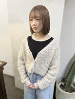 デヴェロペ(Devellope.)&nbsp;【Devellope.】 千葉担当　ケアブリーチ　ベージュ　ボブ