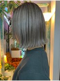 美髪艶髪デザインカラーに切りっぱなしボブnose2
