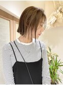 【YUYA】ぱつっとボブ_切りっぱなし_大人ボブ_横浜ボブ
