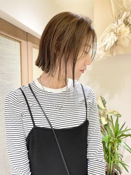 クーナバイトマト 横浜(Cuna by TOMTO) 【YUYA】ぱつっとボブ_切りっぱなし_大人ボブ_横浜ボブ
