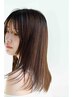 【大人気】地毛風酸性ストレート+似合わせカット+2stepTR￥16500