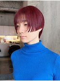 ベビーピンク美髪グレージュカラーくびレイヤー_ba492101