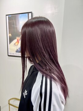 ニール 名古屋 伏見 丸の内(NEELU) 【Neelu_scuro_conoka】ブリーチなしWカラーパープルブラウン