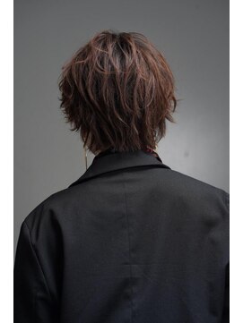 リップス 吉祥寺店 (LIPPS) リバースセンターパートスパイラルパーマウルフおこぼれヘア