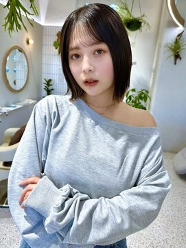 レジット 海老名(Legit) 30代40代50代◎ぱつっとボブ シースルーバング 海老名