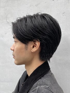 エリマ 横浜西口(elima) 横浜西口メンズカットセンターパートニュアンスパーマ