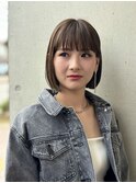 クール系切りっぱなしボブ