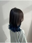 毛先ブルーカラー