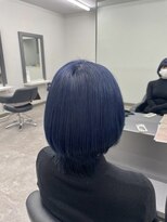 ガルボヘアー 桟橋店(garbo hair) ブルーブラックオイルカラー高知美容院