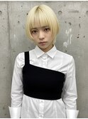 抜きっぱなしブロンド　マッシュショート