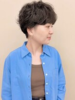 ラウンジ モリオ イケブクロ(Lounge MORIO Ikebukuro) ゆるふわショートパーマ刈り上げ女子シャドウパーマ20代30代40代