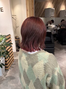 アイリー 名古屋(A/LEE) レッドカラー/ボブ