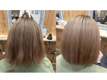 アレン 長浜高月(allen)の写真/髪のお悩みに合わせてトリートメントをご提案!髪の芯から潤いを与え、まとまりの良いツヤ美ストレート♪